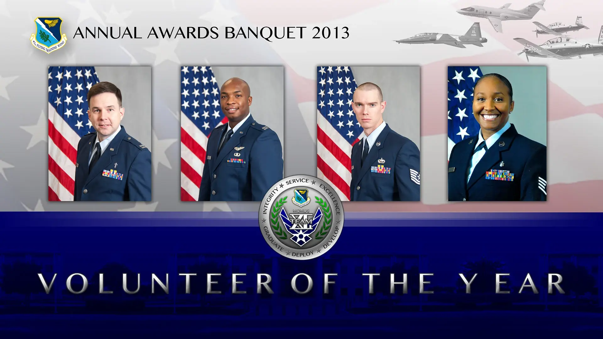 US Air Force banquet and challenge coin design
