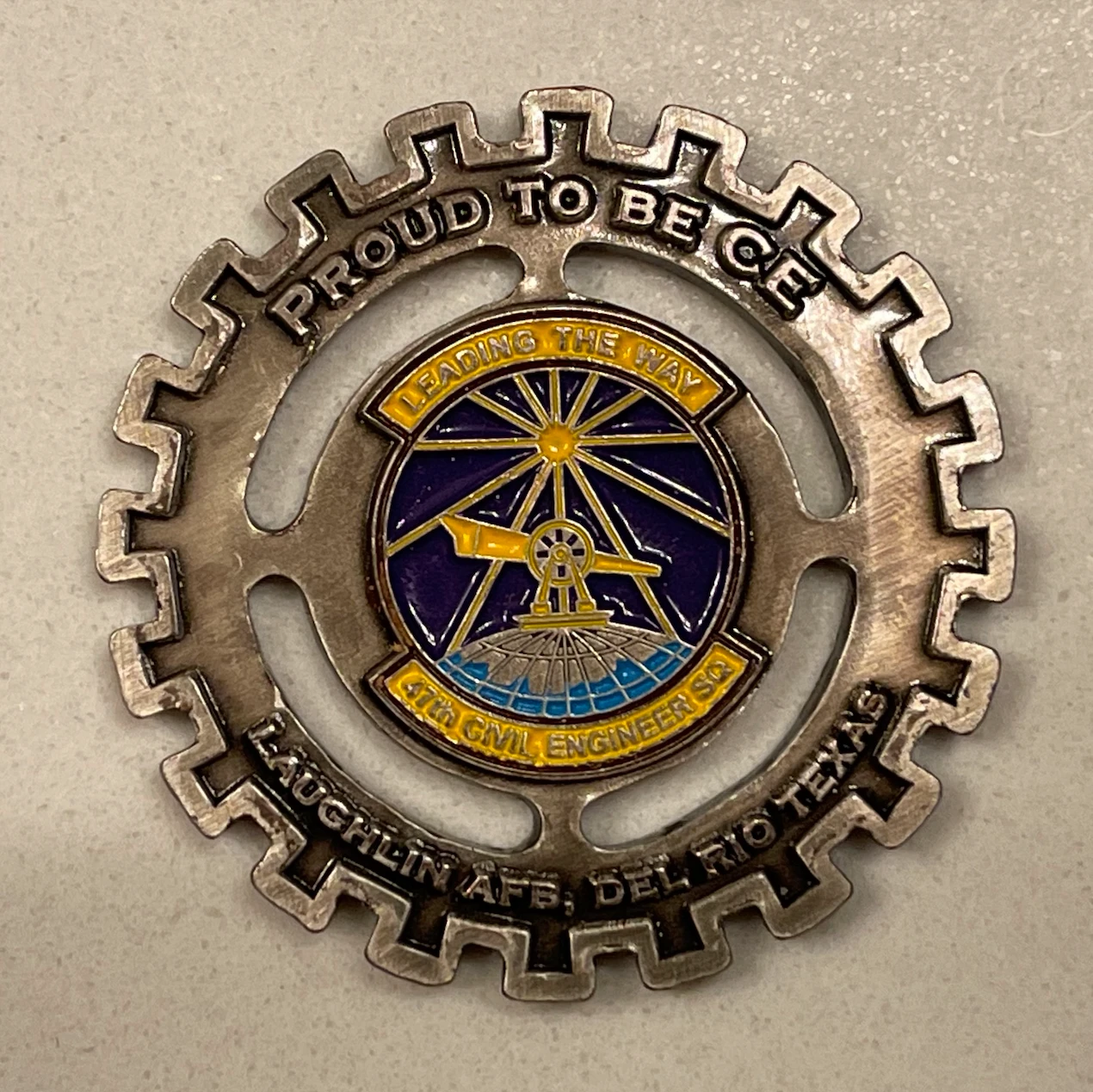 Civil Engineer Squadron coin — front