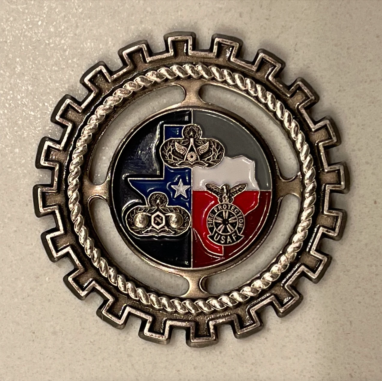 Civil Engineer Squadron coin — back