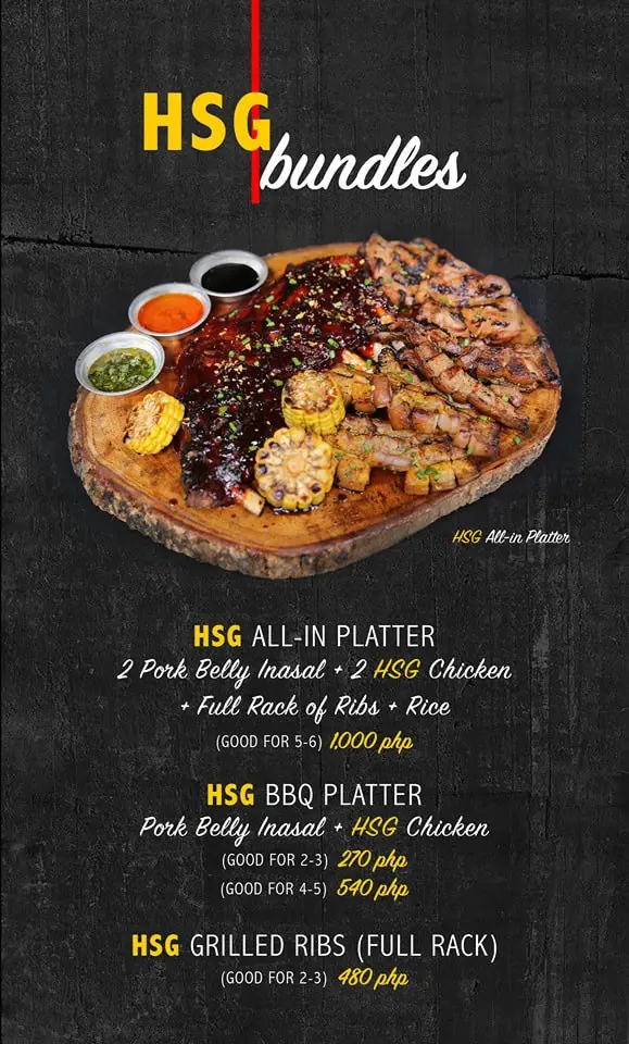 Heat Stroke Grill — menu book