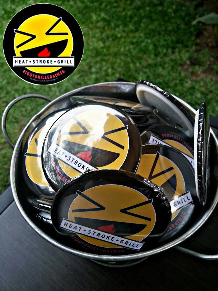 Heat Stroke Grill — promotional pins