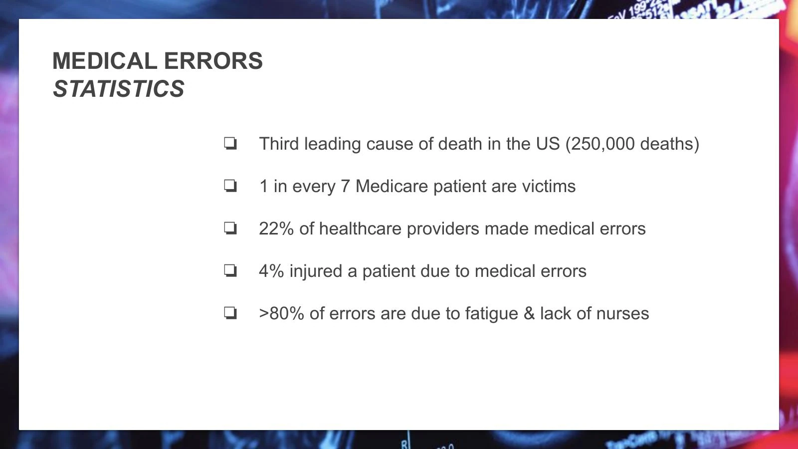 Medical Presentations — slide 2 of 16