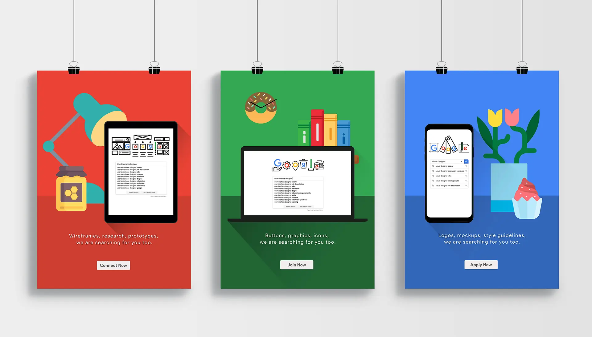 Google Ad Campaign, poster series