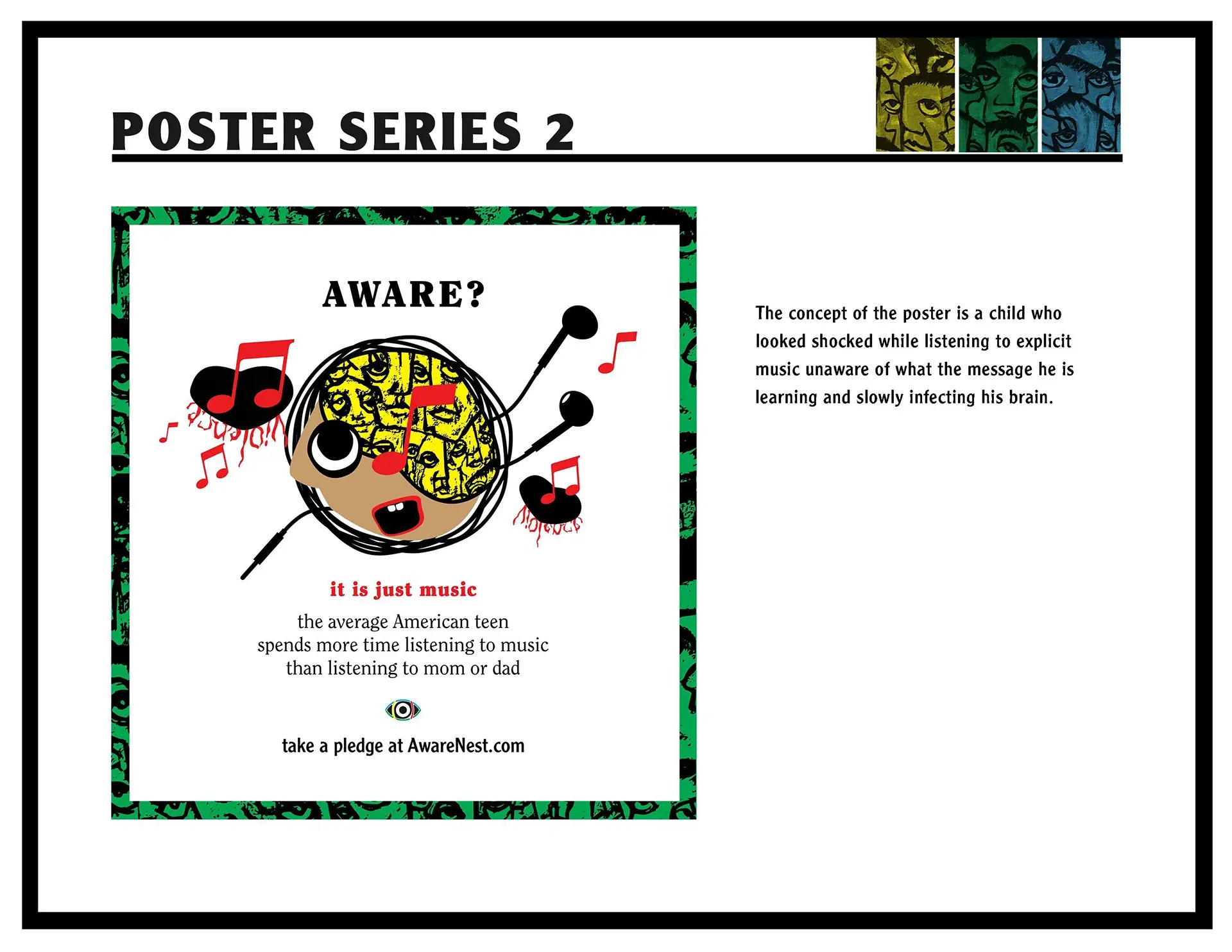 AwareNest poster series 2 — music