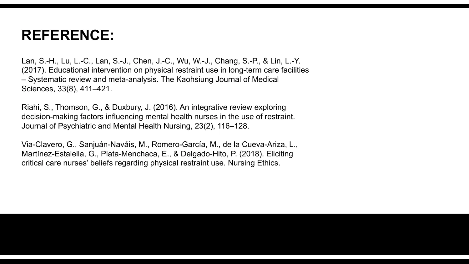 Physical Restraint — slide 14 of 15