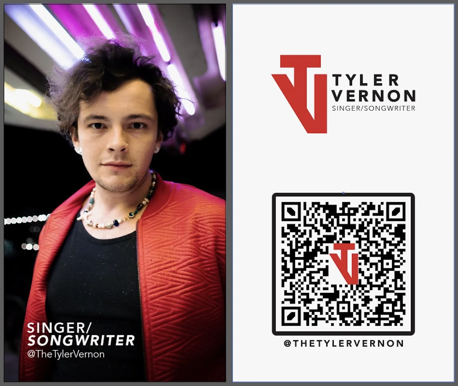 Business card design, both sides
